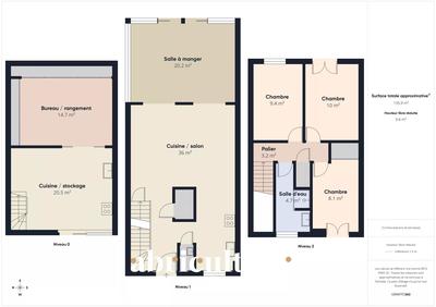 Maison - 100 m² - 6 pièces