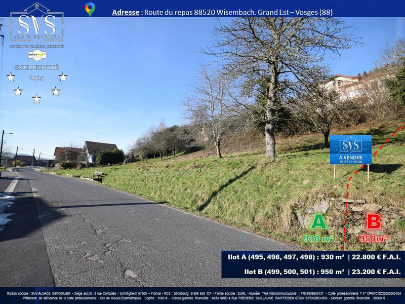 Terrain - 930 m²