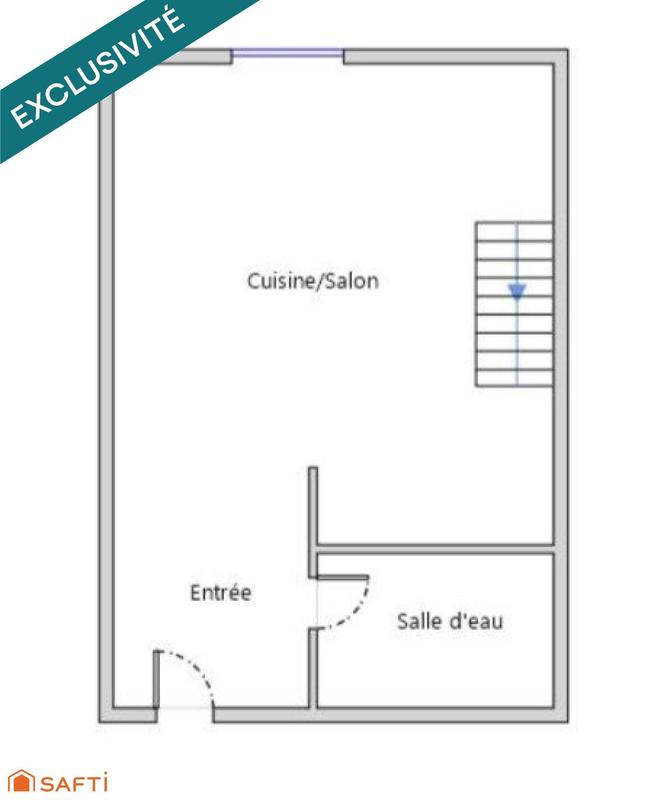 Appartement - 20 m² - 1 pièce