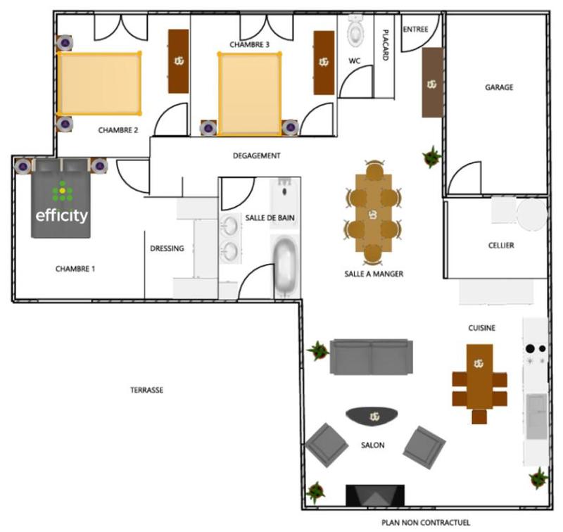 Pavillon - 123 m² - 5 pièces