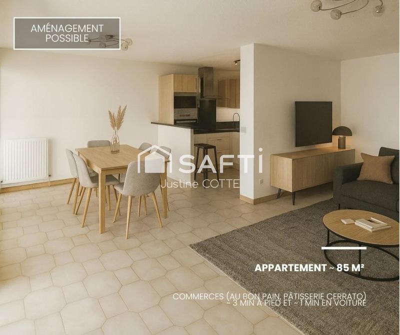 Appartement - 85 m² - 4 pièces