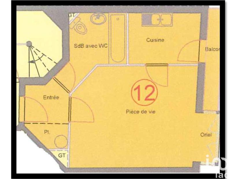 Appartement - 35 m² - 2 pièces