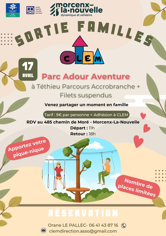 Sortie Familles Parc Adour Aventure