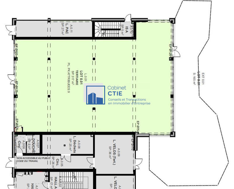 Local commercial - 319 m²