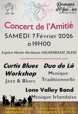 Concert de l'Amitie Festival Romans d'Amour