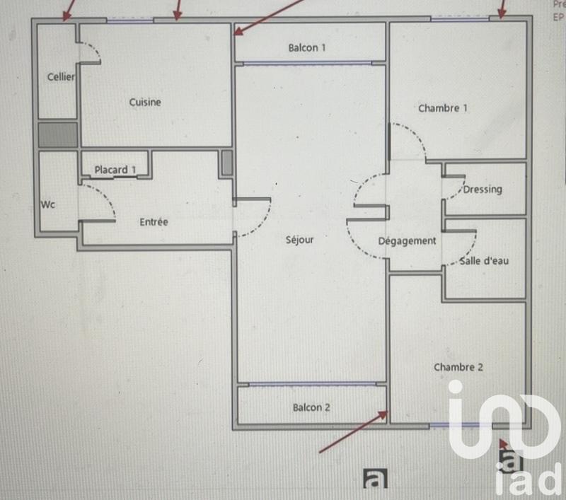 Appartement - 73 m² - 3 pièces