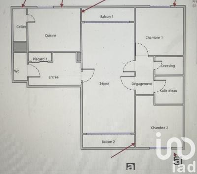 Appartement - 73 m² - 3 pièces