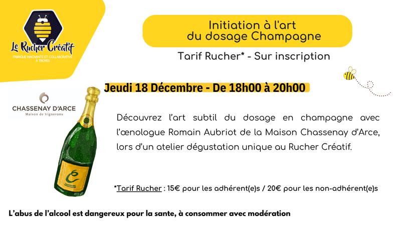 Initiation à l'art du dosage Champagne