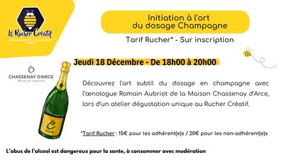 Initiation à l'art du dosage Champagne