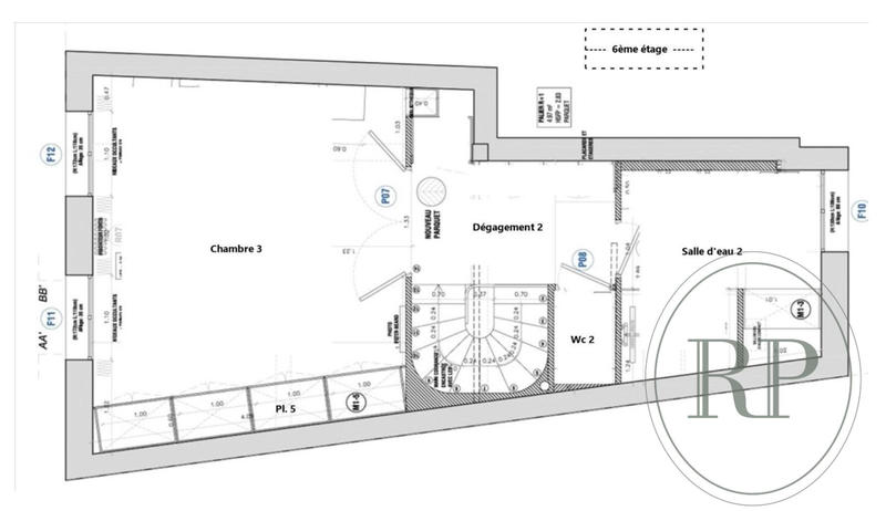 Appartement - 170 m² - 6 pièces
