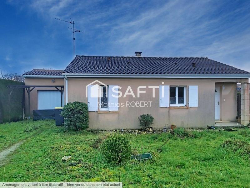 Maison - 80 m² - 3 pièces