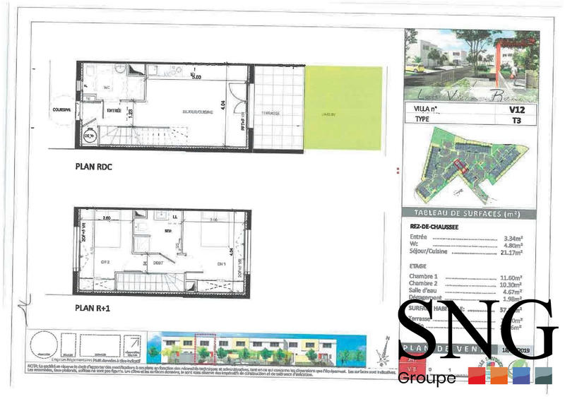 Maison - 57 m² - 3 pièces