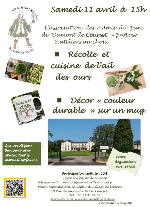 Ateliers au Parc Dumont de Courset