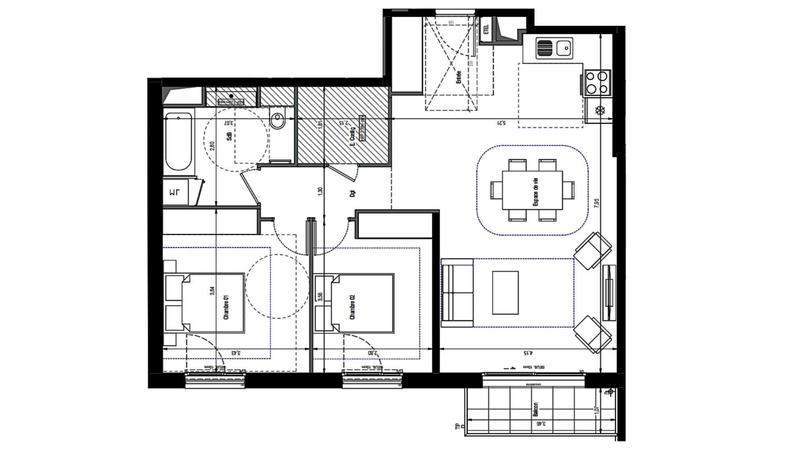 Appartement - 76 m² - 3 pièces