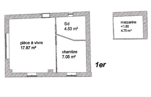 Appartement - 30 m² - 2 pièces