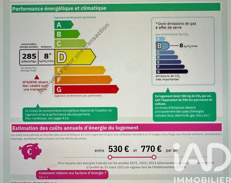 Appartement - 21 m² - 2 pièces