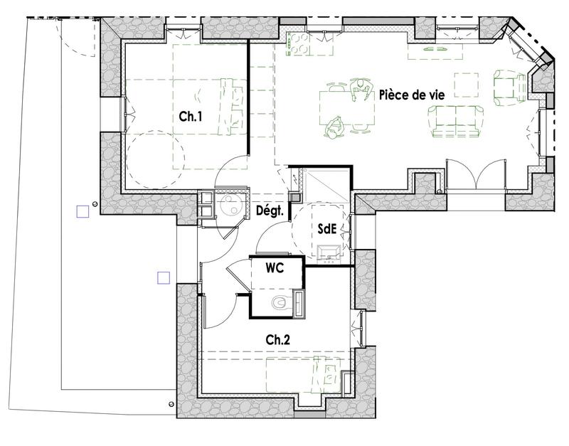 Appartement - 58 m² - 3 pièces