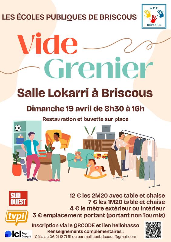 Vide grenier de l'ape des écoles publiques