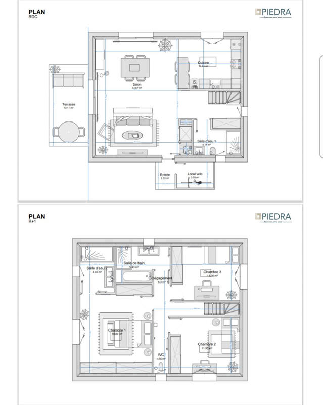 Maison - 125 m² - 4 pièces