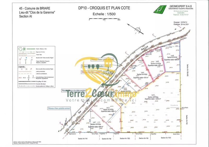 Terrain constructible - 1 000 m²