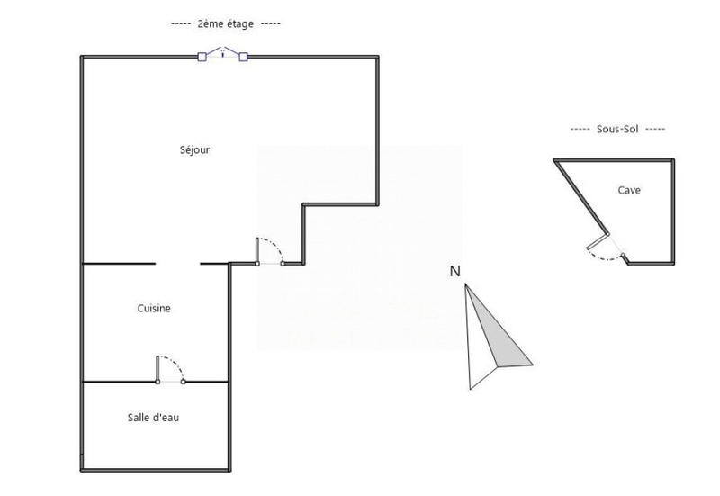 Appartement - 25 m² - 1 pièce