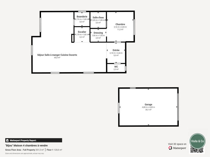 Maison traditionnelle - 133 m² - 6 pièces