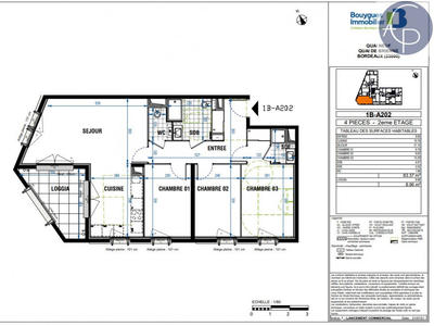 Appartement - 83 m² - 4 pièces