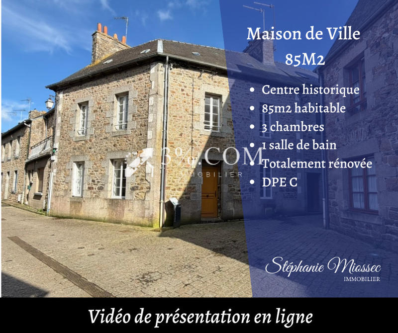 Maison en pierre - 85 m² - 4 pièces