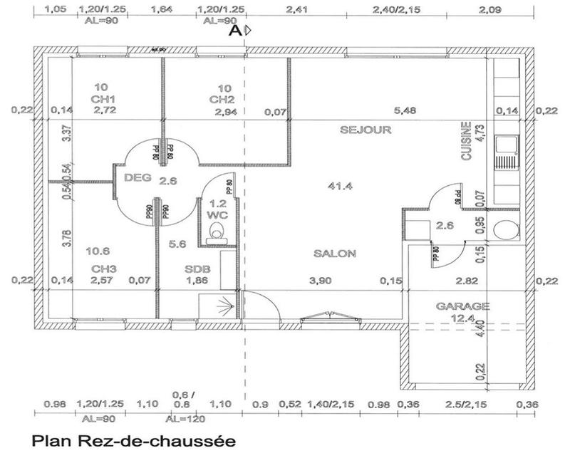 Maison - 83 m² - 5 pièces