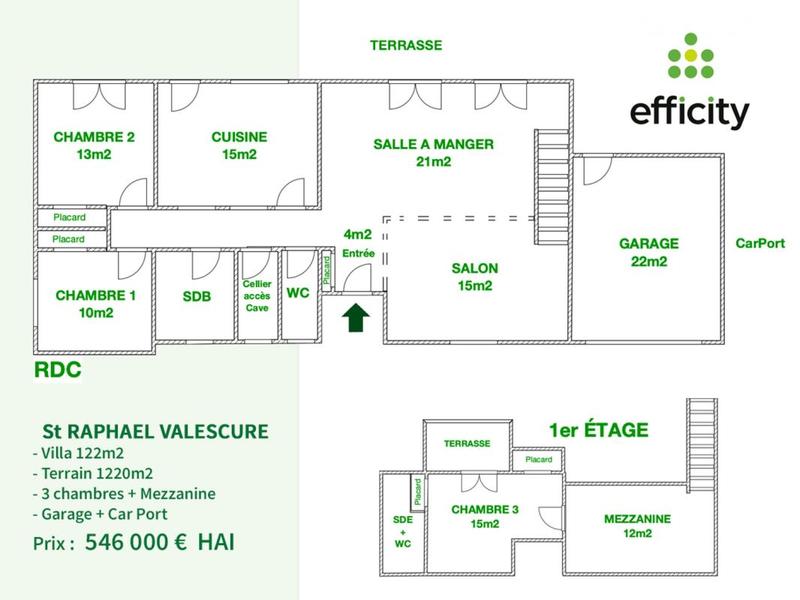 Villa - 122 m² - 5 pièces