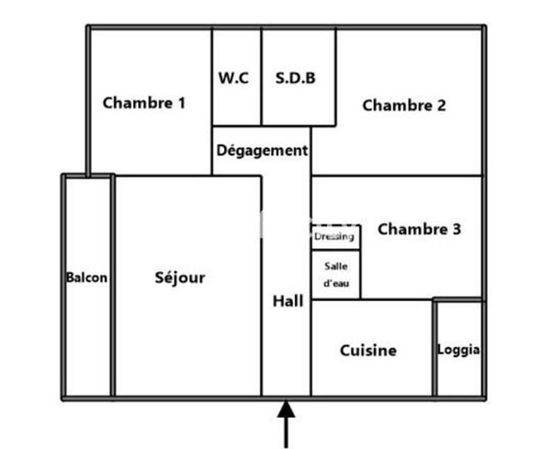 Appartement - 107 m² - 4 pièces