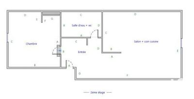 Appartement - 31 m² - 2 pièces