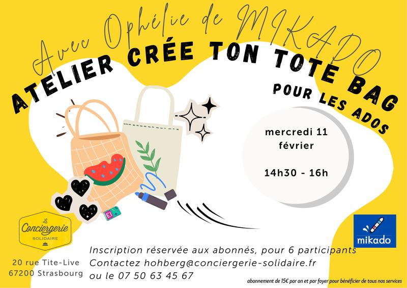 Atelier Customisation de Tote Bags