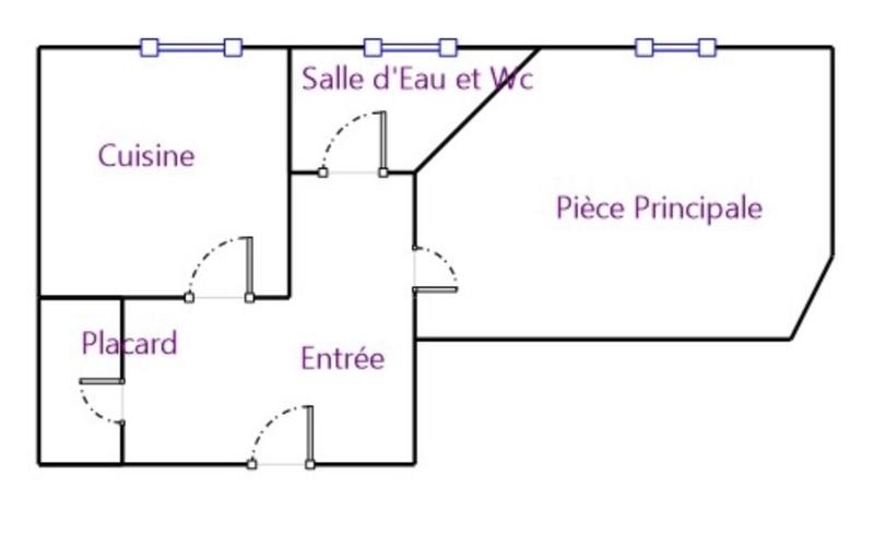 Appartement - 21 m² - 1 pièce
