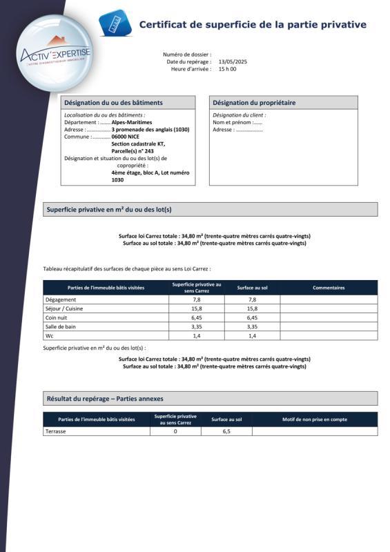 Studio - 34 m² - 1 pièce