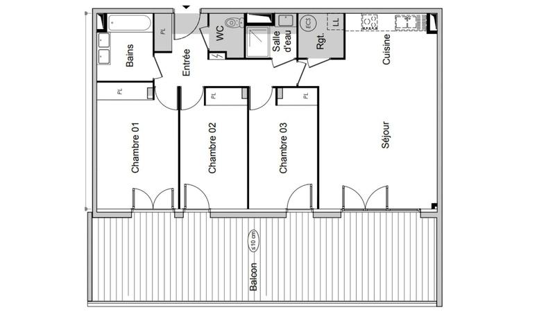 Appartement - 88 m² - 4 pièces