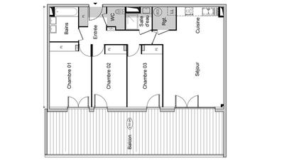 Appartement - 88 m² - 4 pièces