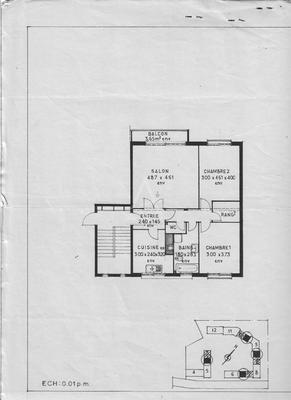 Appartement - 71 m² - 3 pièces