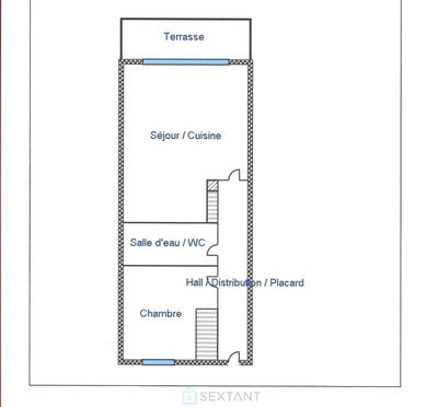 Appartement - 39 m² - 2 pièces