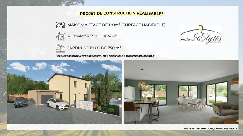 Terrain constructible - 870 m²