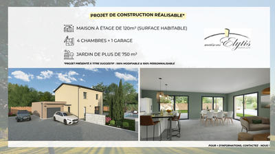 Terrain constructible - 870 m²