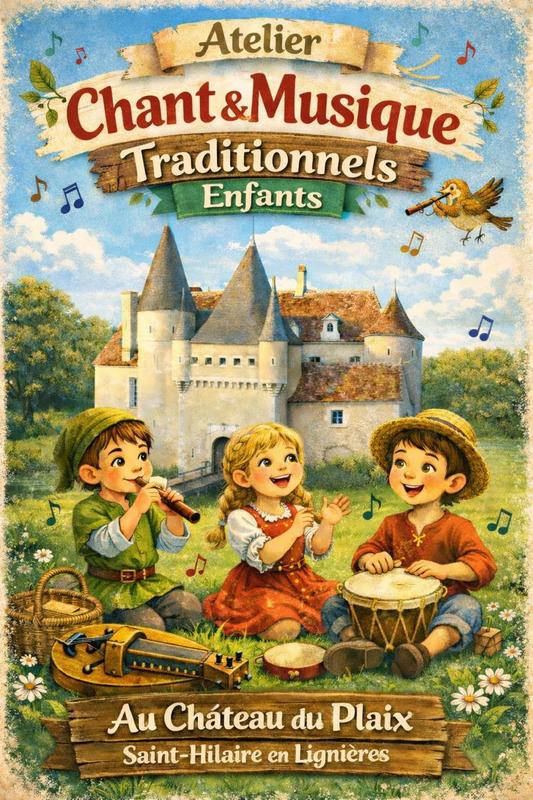 Atelier de chant et musique traditionnels pour les enfants
