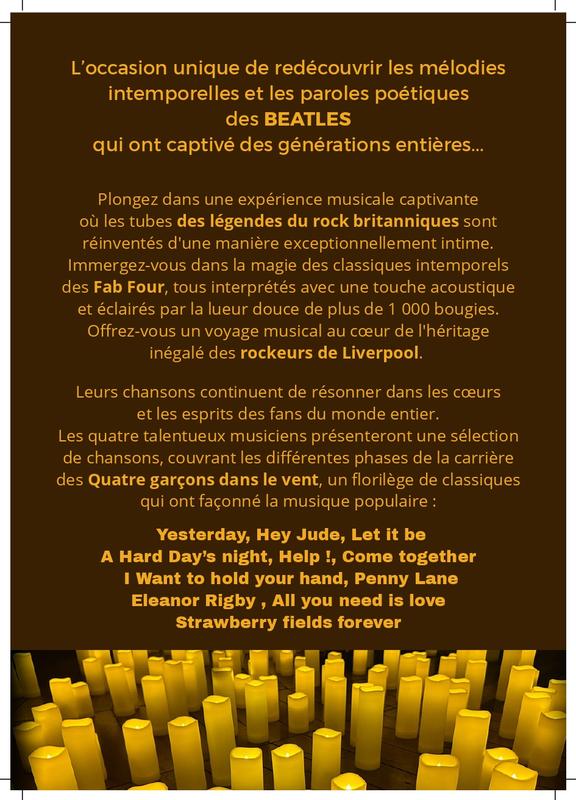 Concert à la Bougie : la Flamme des Beatles