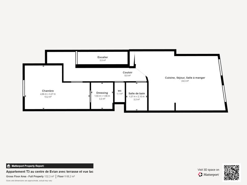 Appartement - 87 m² - 3 pièces