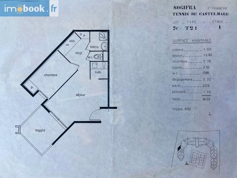 Appartement - 40 m² - 2 pièces
