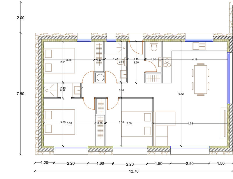 Maison - 77 m² - 4 pièces