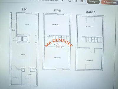 Maison - 95 m² - 6 pièces