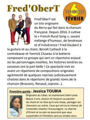 Concert Fred'OberT > Agneaux Culture Loisirs