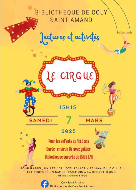 Lectures et activités - le cirque