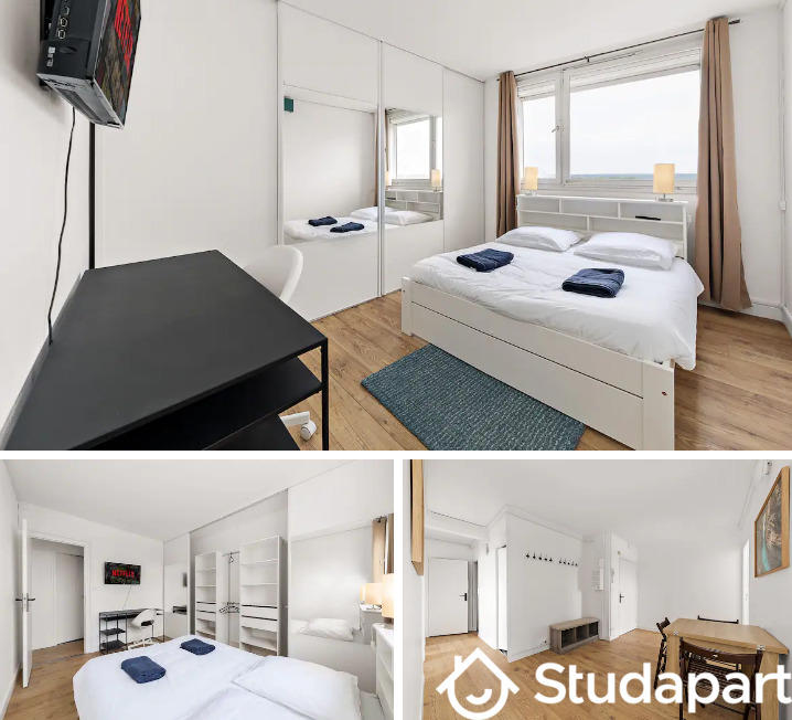 Chambre - 10 m² - 1 pièce